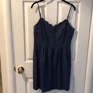 J. Crew Factory Scalloped Cami Dress